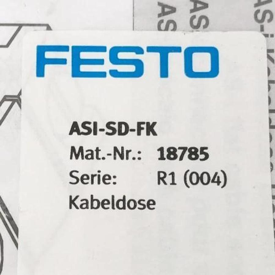 Lot of 2 New Festo ASI-SD-FK Flat Cable Sockets 18785