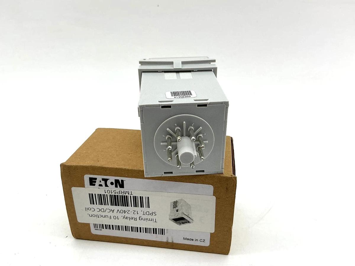 New Eaton TMRP5101 Timing Relay 10-Function 12-240V AC/DC Coil SPDT 8-Pin