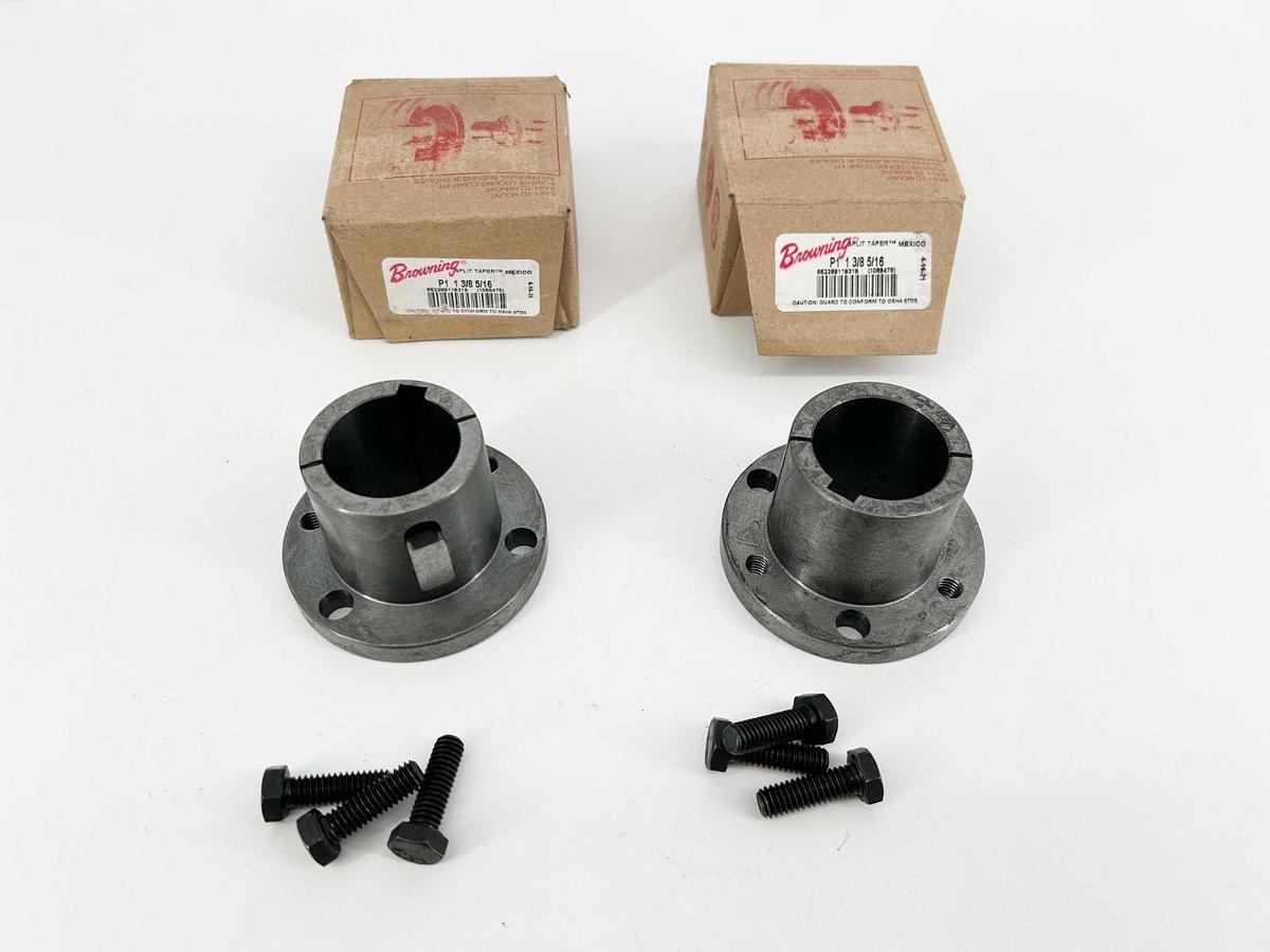 Lot of 2 New Browning P1 1 3/8 5/16 Split Taper Bushings 1069475