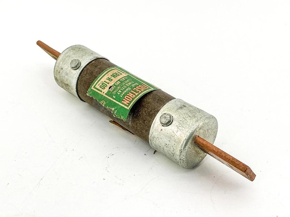Used Lot of 2 Bussmann FRN-R-100 Dual Element Fuse 100A 250V Class RK5