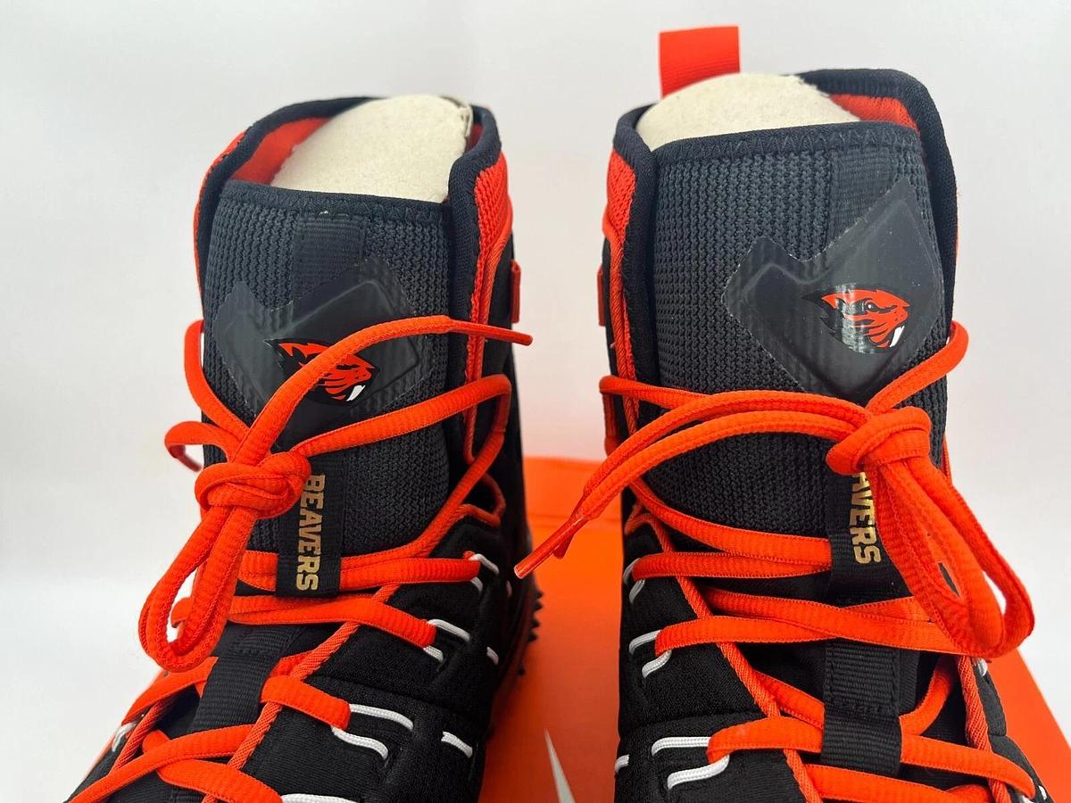 Nike Force Savage Elite Shark WD Blk/Orange S.16 OSU Beavers Promo Sample Cleats