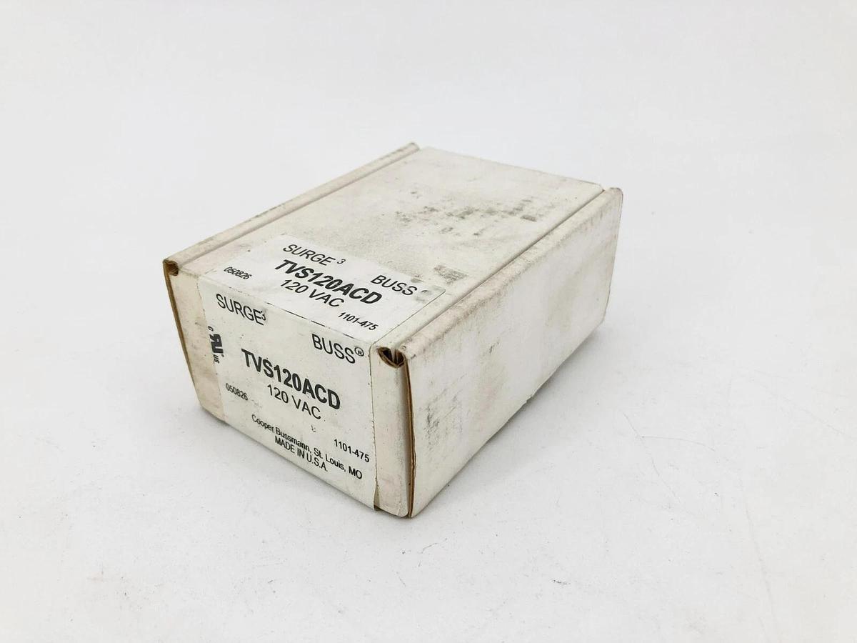 New Bussmann TVS120ACD Surge Suppressor 120VAC - Sealed Box