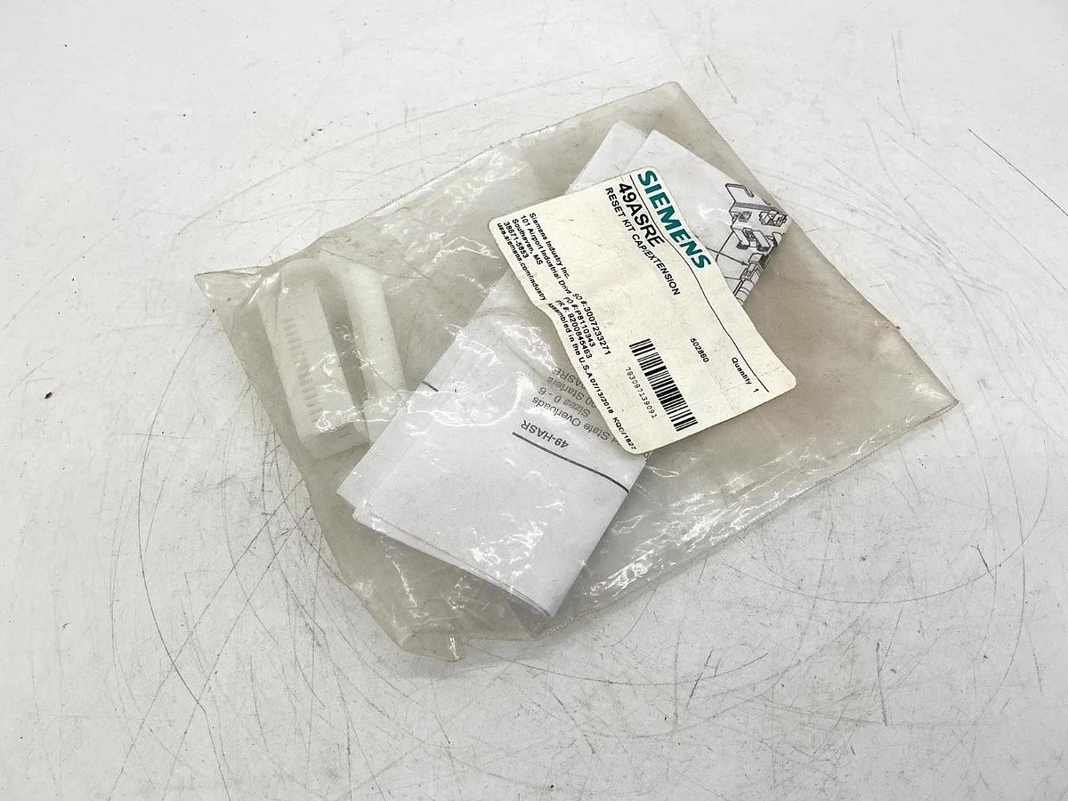New Siemens 49ASRE Reset Kit Cap / Extension White Plastic