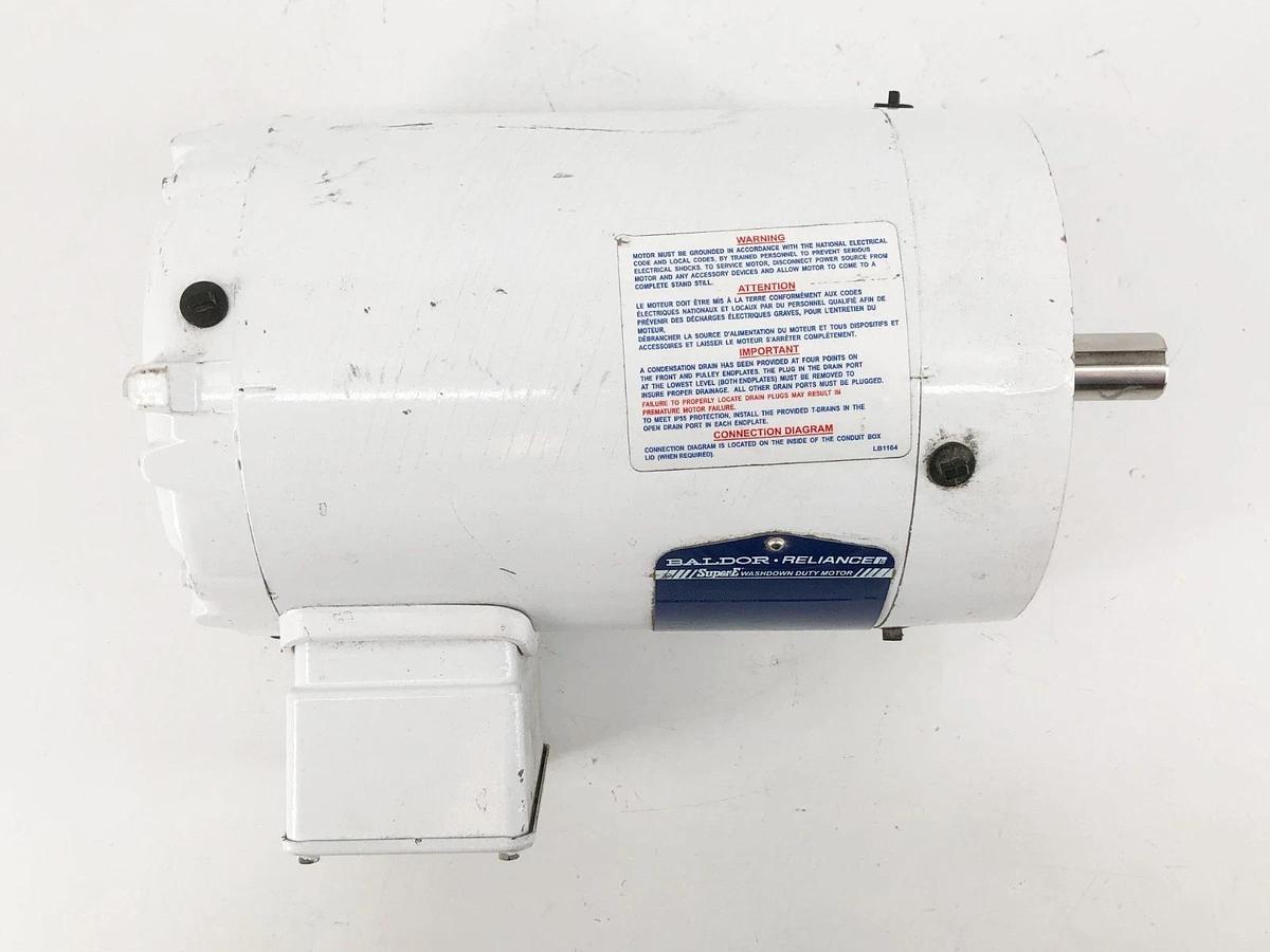 New Baldor VEWDM3546T Washdown Motor 1HP 230/460V 2.9/1.45A 1745RPM - No Box