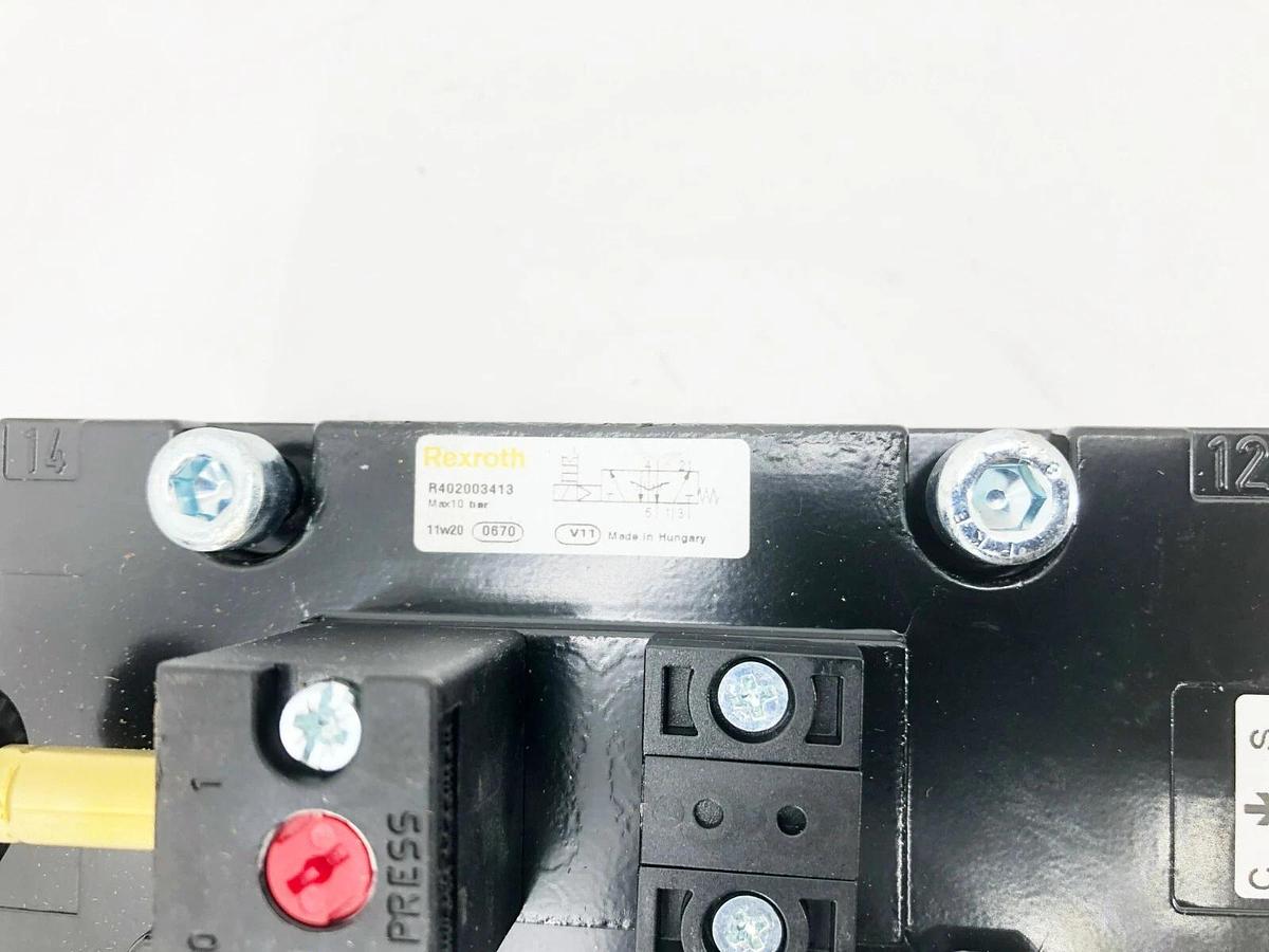 New Rexroth R402003413 Solenoid Valve V581-I4-5/2SR-110AC-CNO-AL-INT-T1-4I4-5