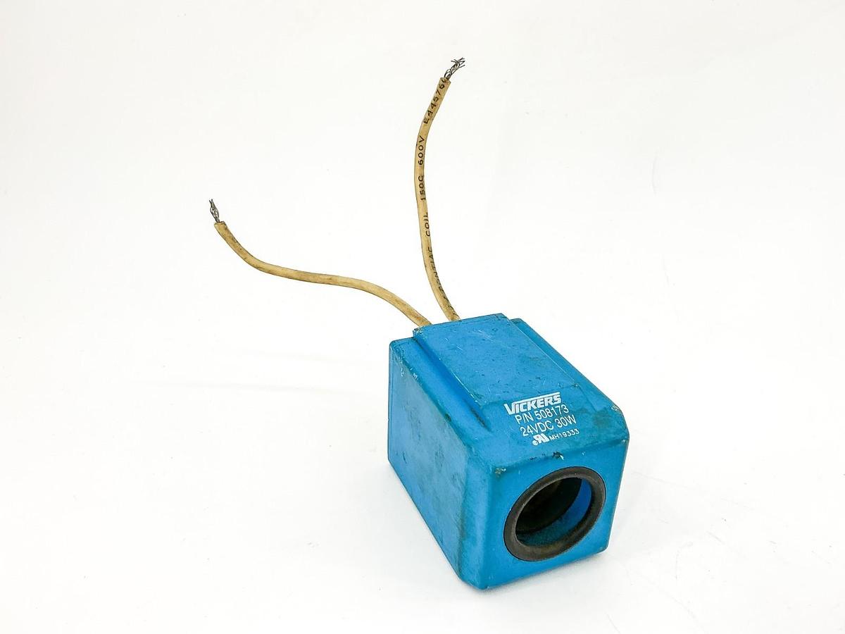 Used Vickers 508173 Solenoid Coil 24V 30W