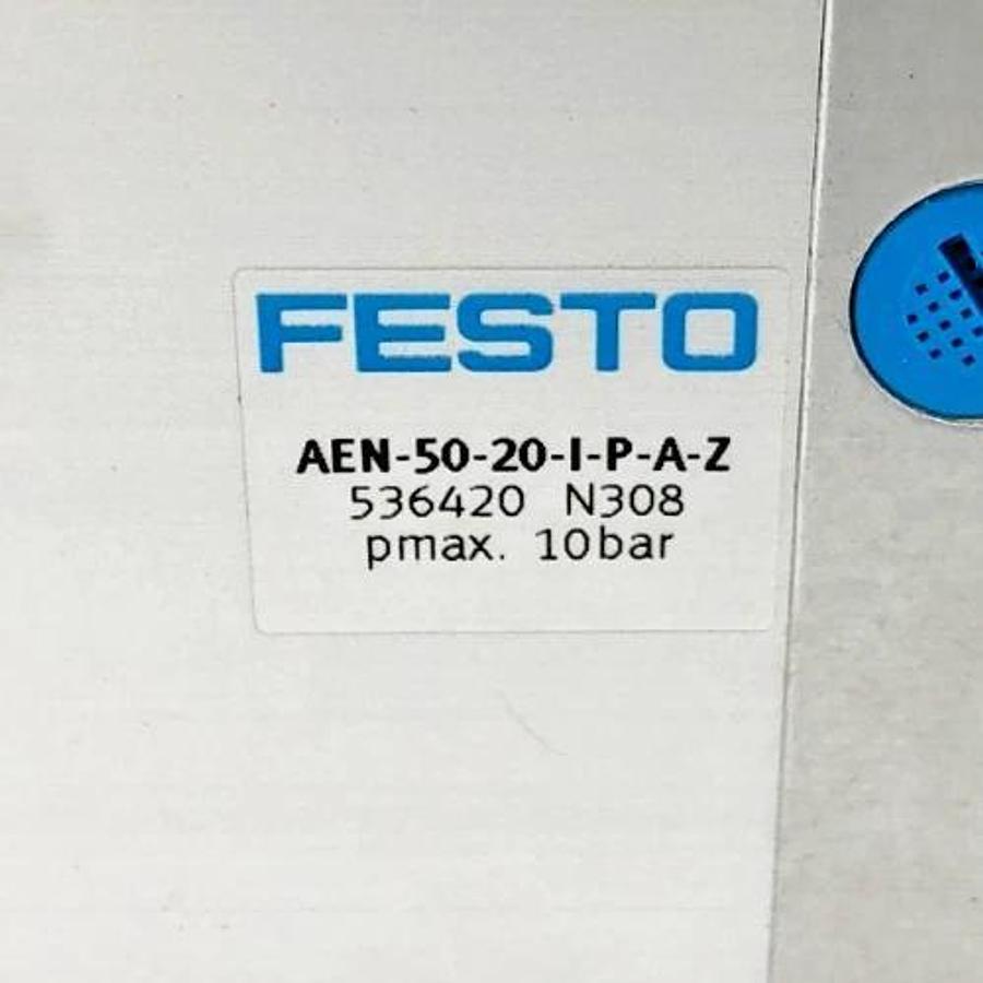 New Festo AEN-50-20-I-P-A-Z Compact Cylinder 536420 10 bar - No Box