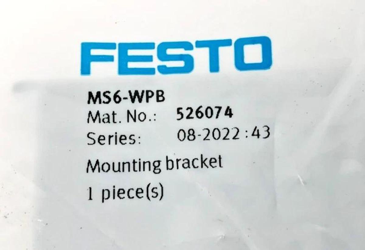 Lot of 2 New Festo MS6-WPB Mounting Brackets 526074