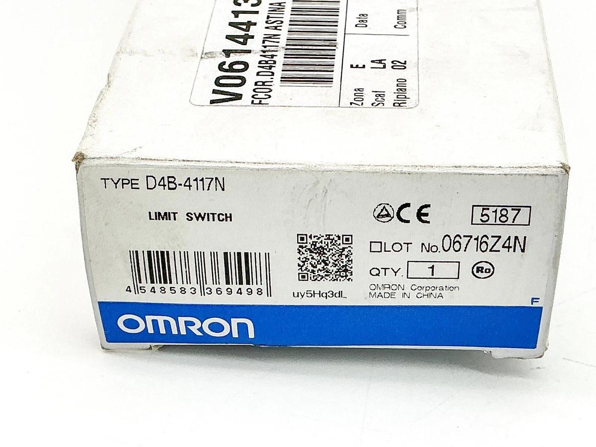 New Omron D4B-4117N Limit Switch 400V 2A 5187