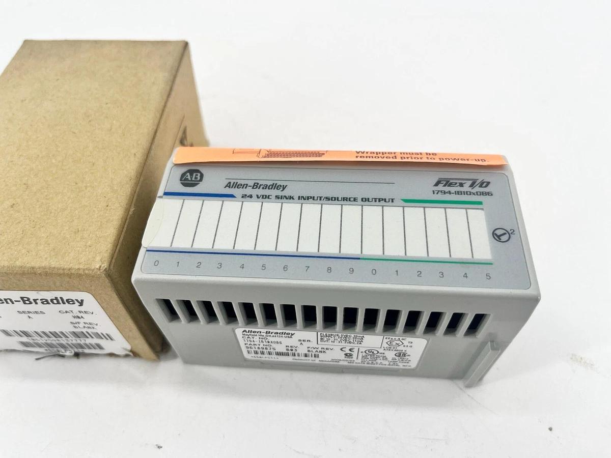 New Allen Bradley 1794-IB10XOB6 Ser. A Flex 10-Input 6-Output Digital Module