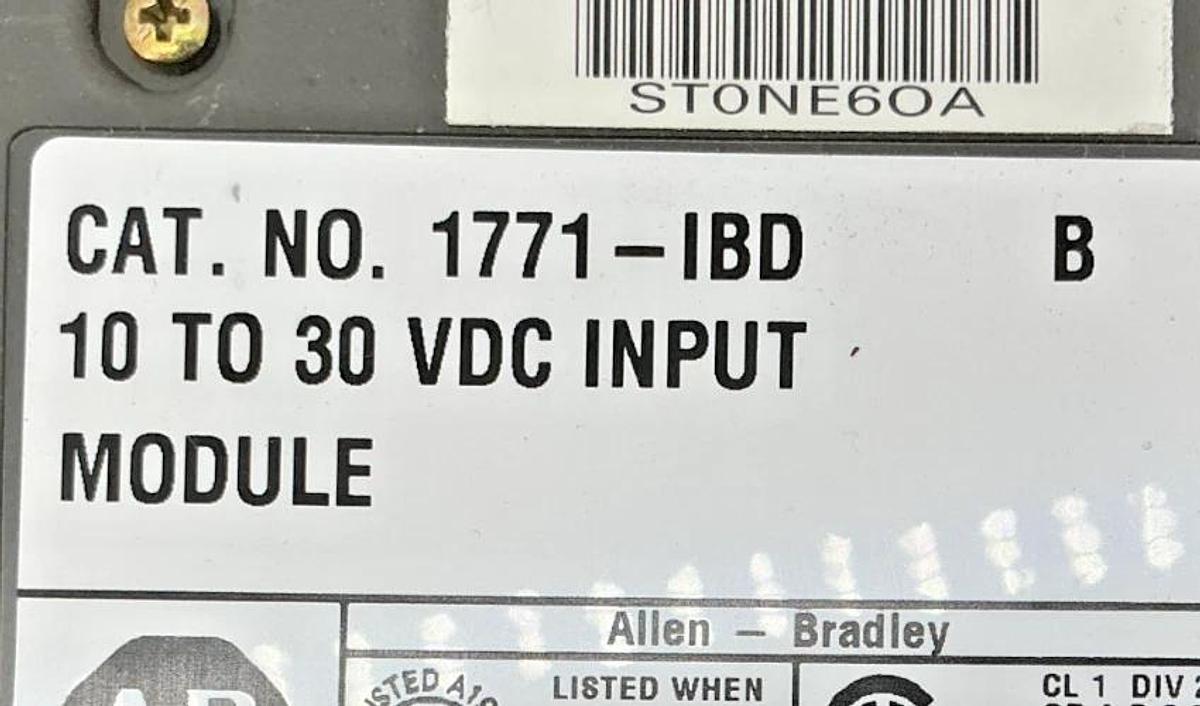 Used Lot of 2 Allen Bradley 1771-IBD Ser B Input Module DC Input 10-30VDC