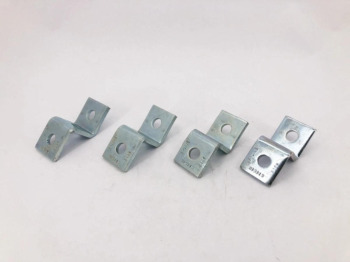 Lot of 4 New Cooper B-Line B105ZN Z-Supports 3-Hole 1/2" Bolt - No Box
