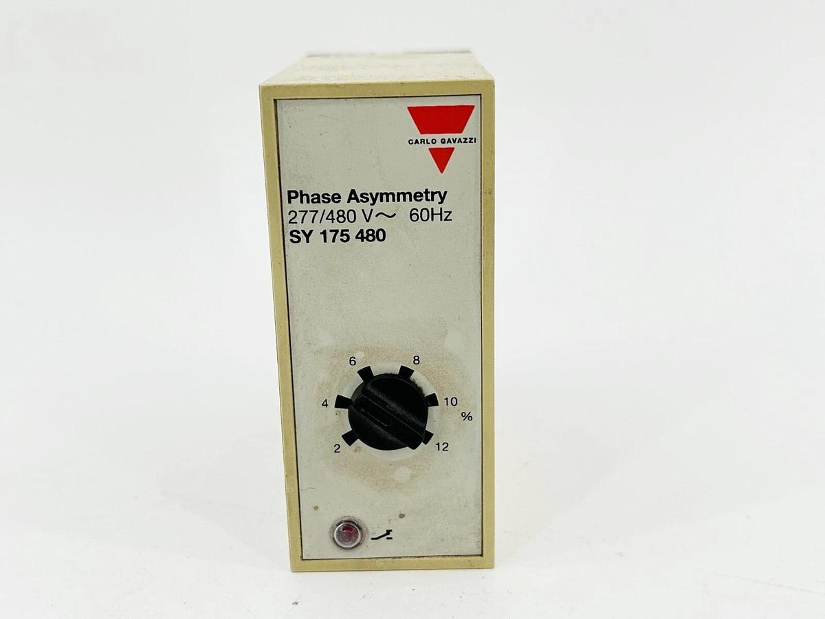 Used Carlo Gavazzi SY-175-480 Phase Asymmetry Relay 277/580V 60Hz