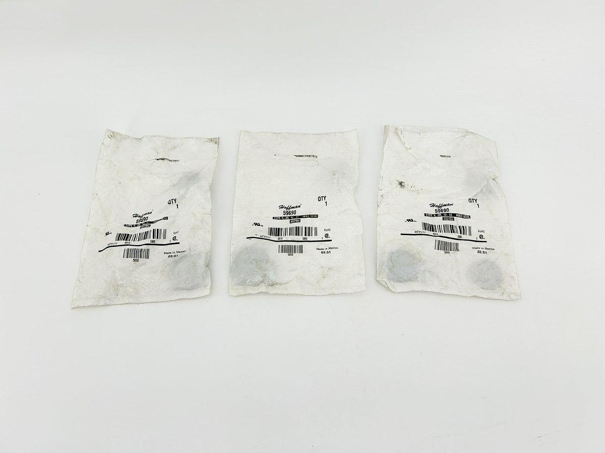 Lot of 3 New Hoffman 59690 Hole Seal Type 4, 3R