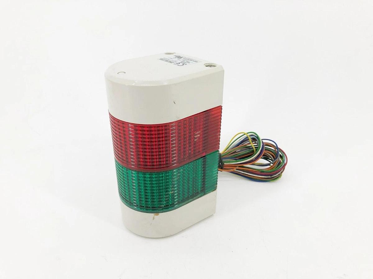 Used Patlite WME-202A-GR Light Tower 24VAC/DC Green/ Red