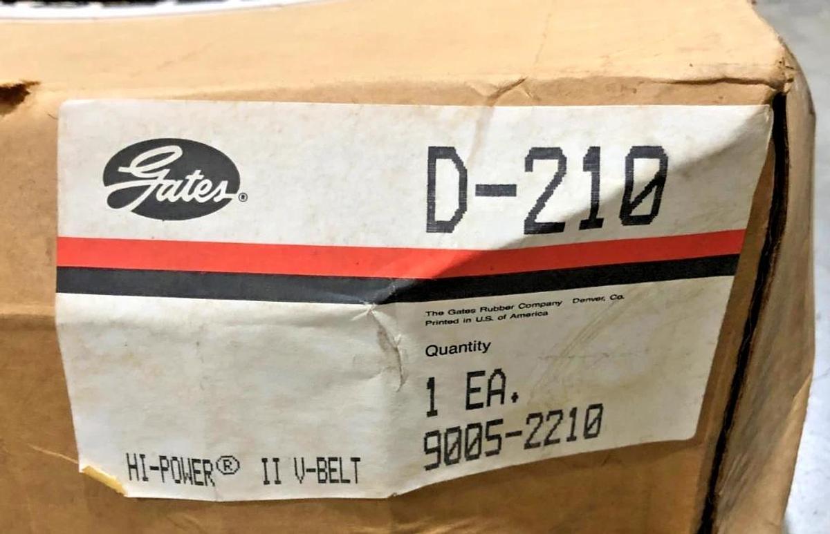 New Gates D210 Hi-Power II Drive Belt 9005-2210