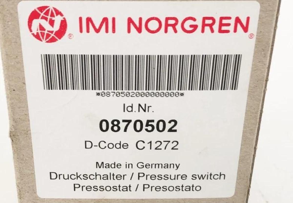 New IMI Norgren 0870502 Pressure Switch 4-420 Bar 250V 3A 600 Bar Max