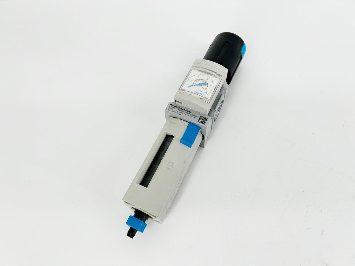 New Festo MS4-LFR-1/4-D6-E-R-V-AS Filter Regulator 180psi G1/4 529150 - No Box