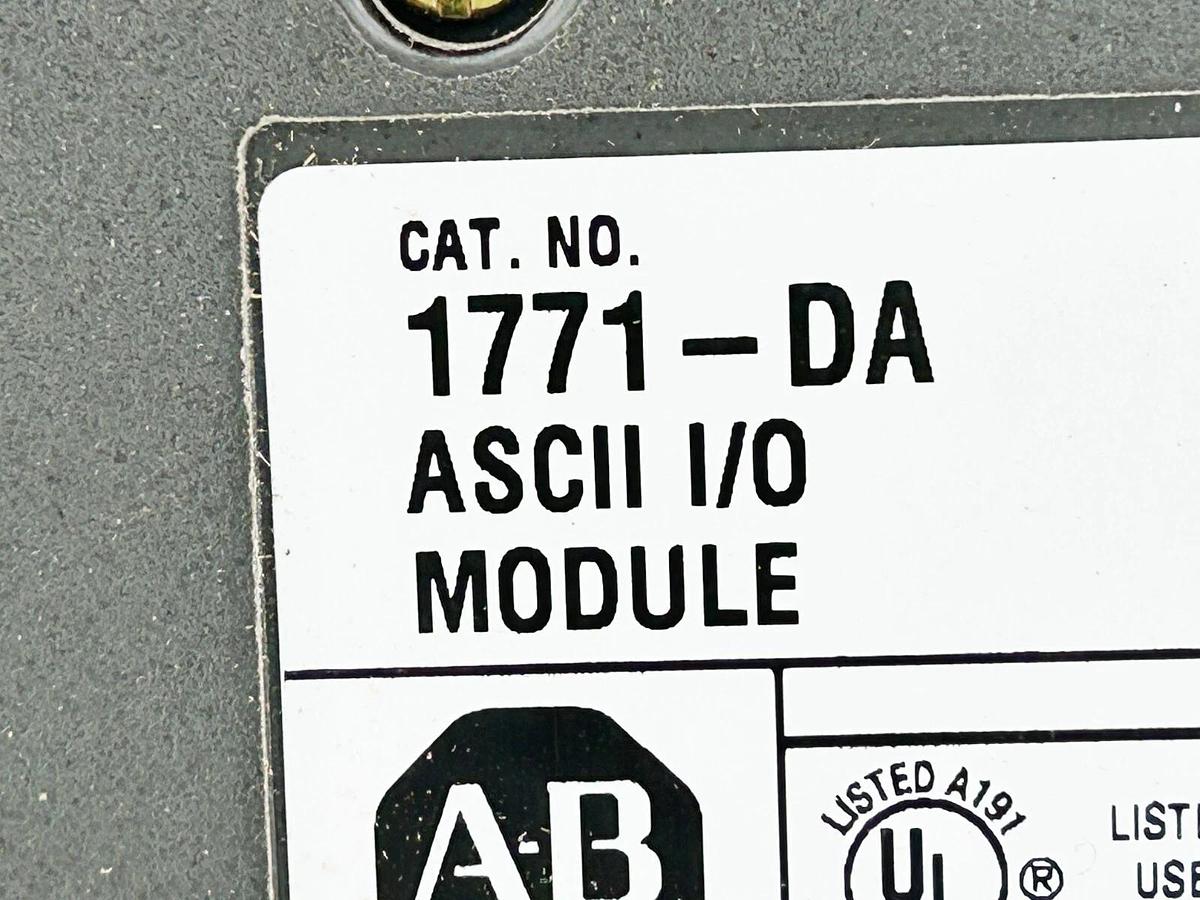 Used Lot of 2 Allen Bradley 1771-DA I/O Module PLC-5 ASCII 1.5K Words 1.3A 5V Ser.A