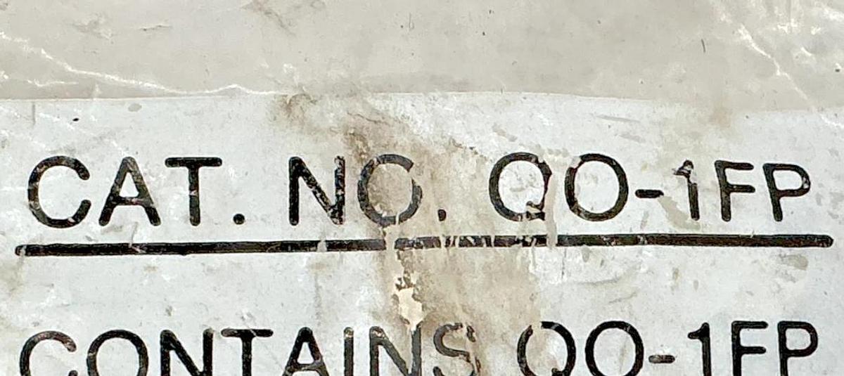 New Bag of 5 Square D QO-1FP Filler Plates Metal Silver 51897