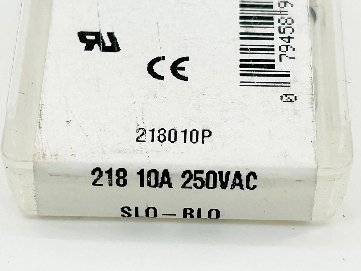 New Lot of 15 Littelfuse 218010P Glass Fuse 10A 250V 5X20MM