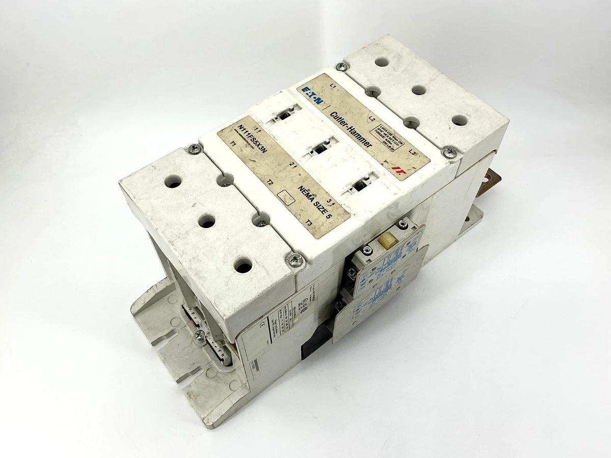 Used Eaton Cutler-Hammer N111FS5X3N Contactor Non-Reversing 3P 270A 600VAC Coil 24VDC