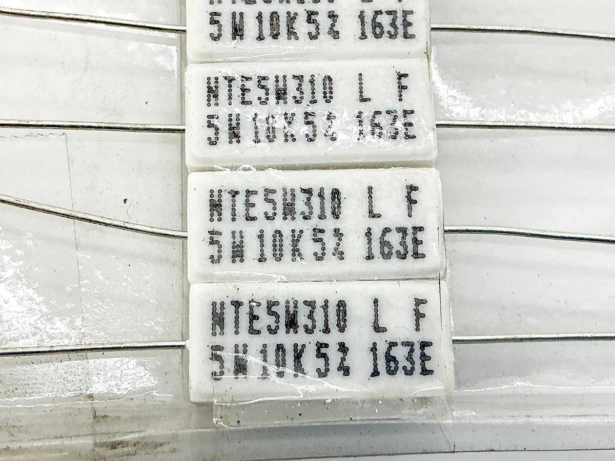 New Lot of 10 NTE 5W310 Resistor 5W 10OHM 5%