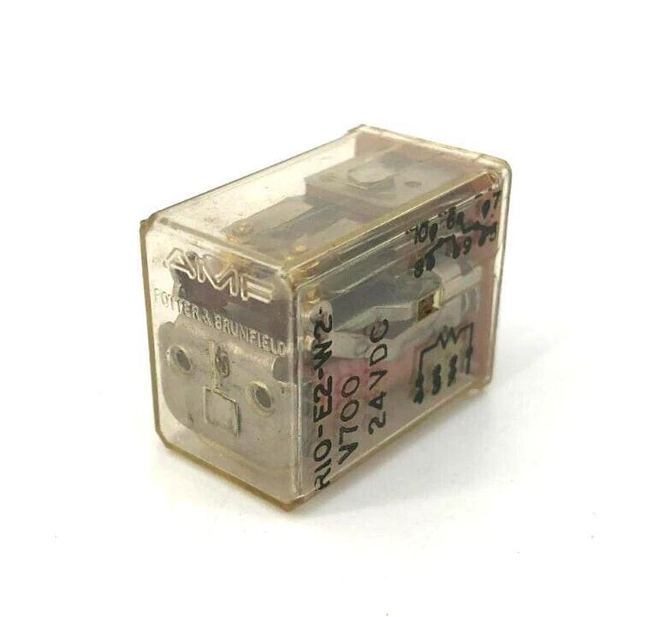 New Lot of 2 Potter & Brumfield R10-E2-W2 Relays 24VDC