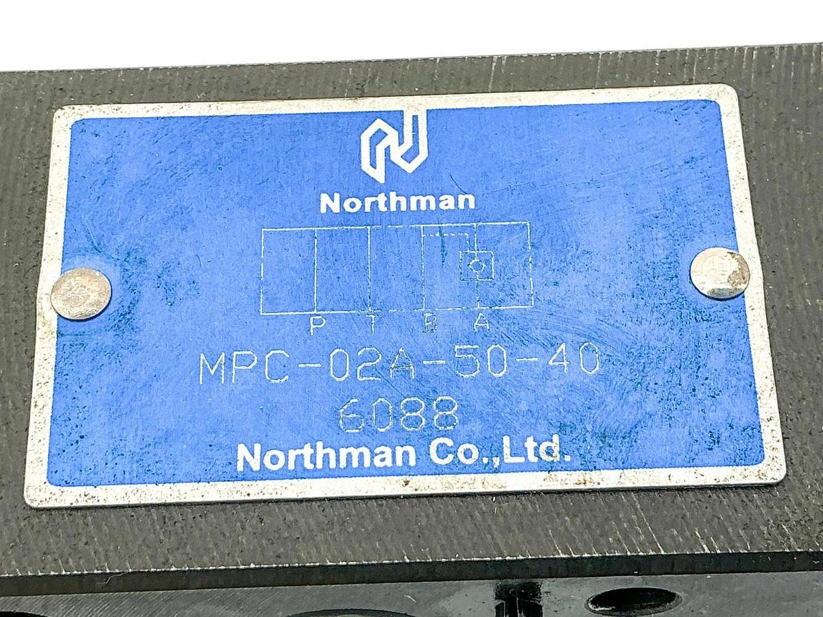 Used Northman MPC-02A-50-40 Pilot Operated Check Valve