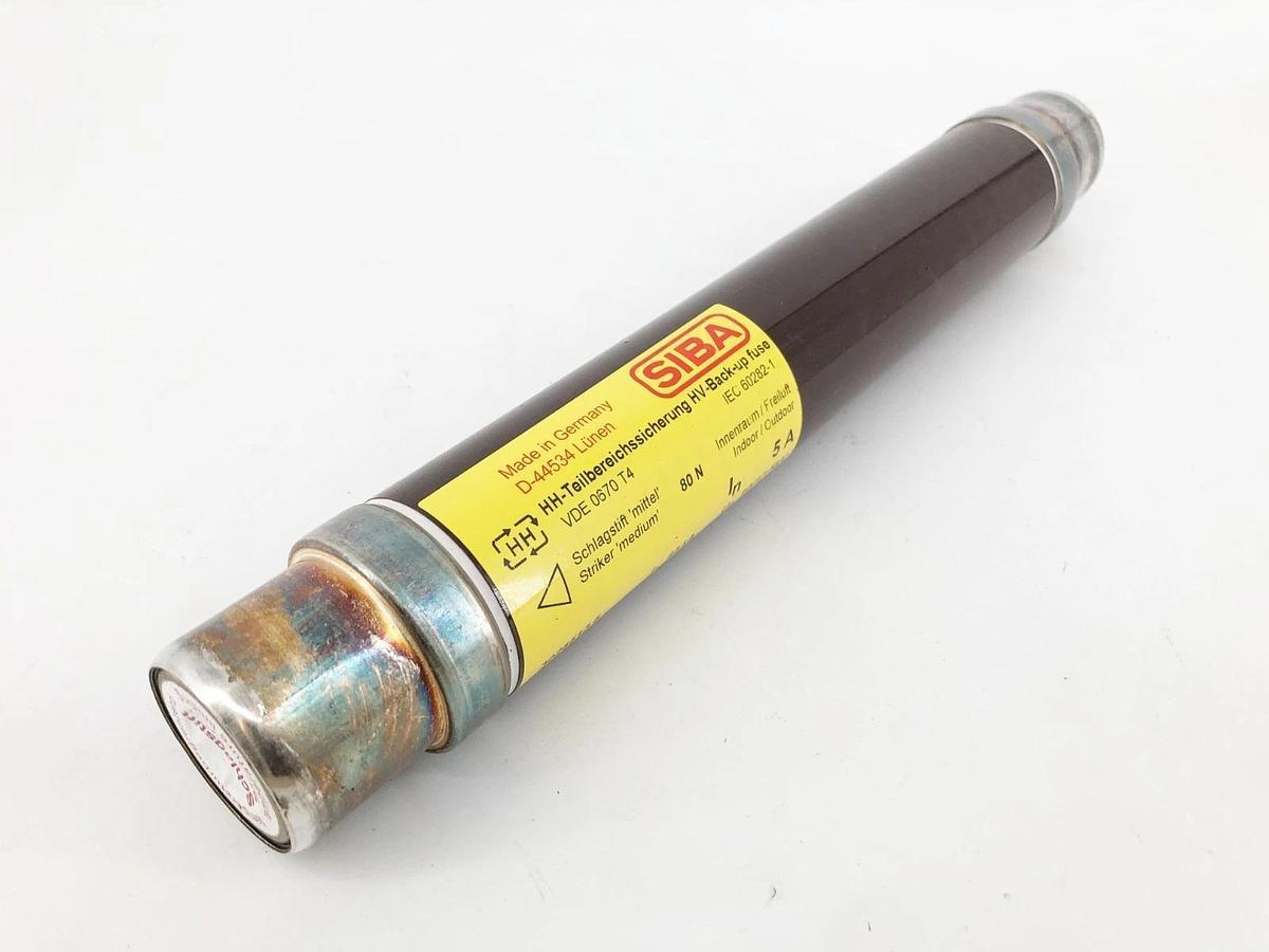 New SIBA 3025513.5 Fuse-Link HHD 5A 10/17,5kV DIN 43625 e=292mm 80 N