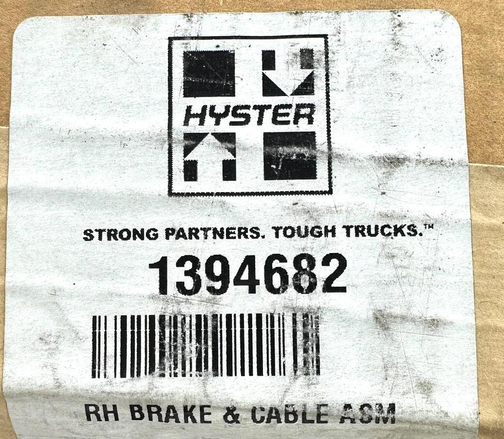New Hyster 1394682 RH BRAKE & CABLE ASM Right Hand Brake Assembly & Brake Cable