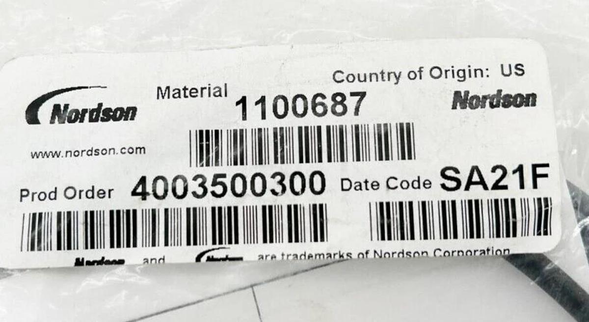 New Nordson 1100687 3 Wire Solenoid Cable Assembly M8 5 Meters Long