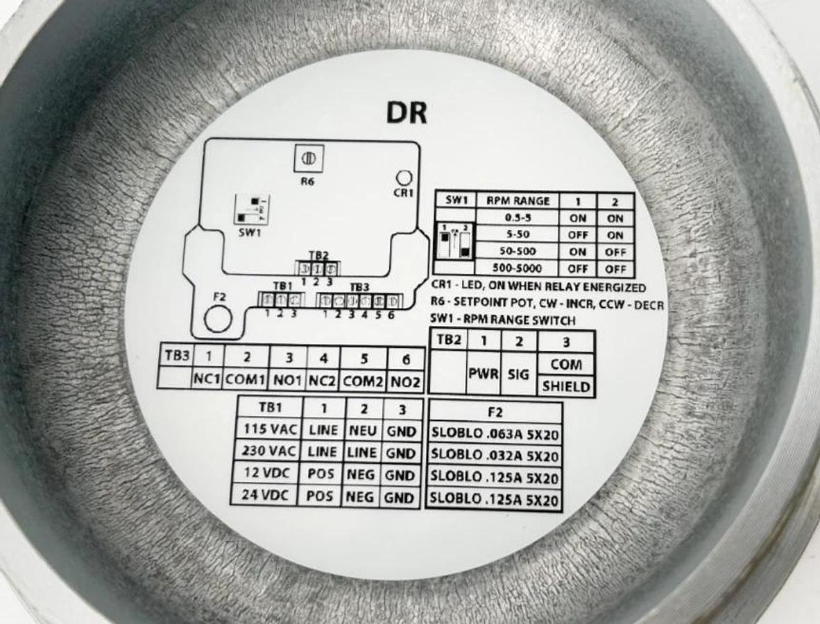 New Electro-Sensors DR1000 Speed Switch 24VDC 0.125A 800-050104 - No Box