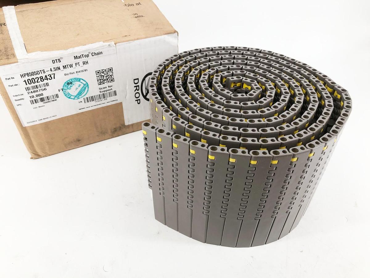 New Rexnord HP8505DTS-4.5IN-MTW-PT-RH MatTop Chain 10 FT. 10028437 81415791