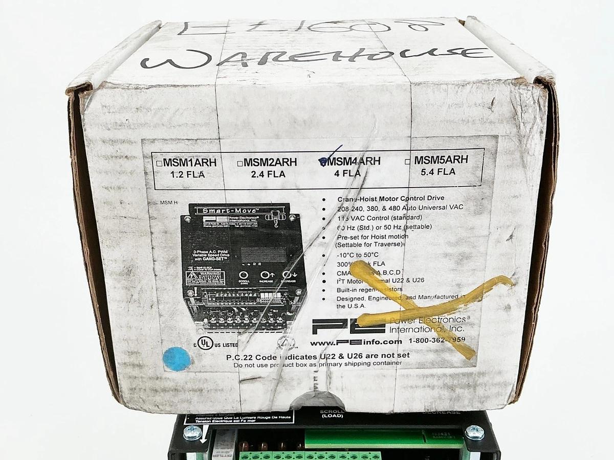 New PE MSM4ARH Micro Speed Smart Move Drive 2HP 4FLA 480V