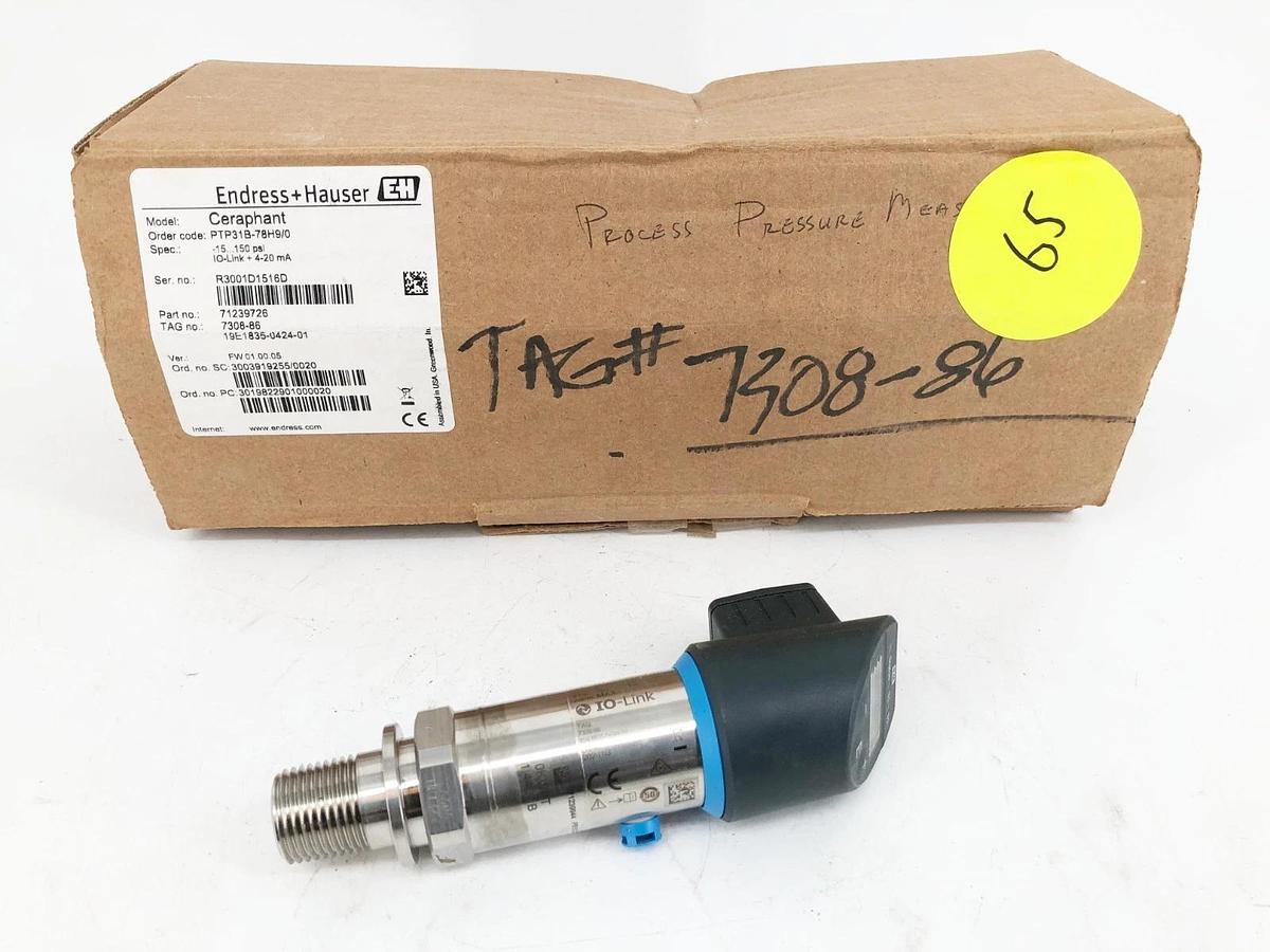 New Endress + Hauser PTP31B-78H9/0 Ceraphant Pressure Switch -15-150psi 71239726