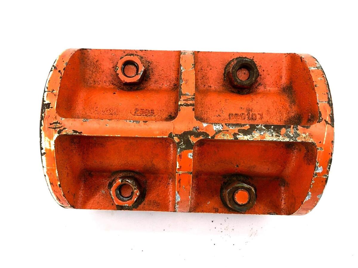 Used Unbranded 009107 Clamping Shaft Coupling, 2-3/16" Bore