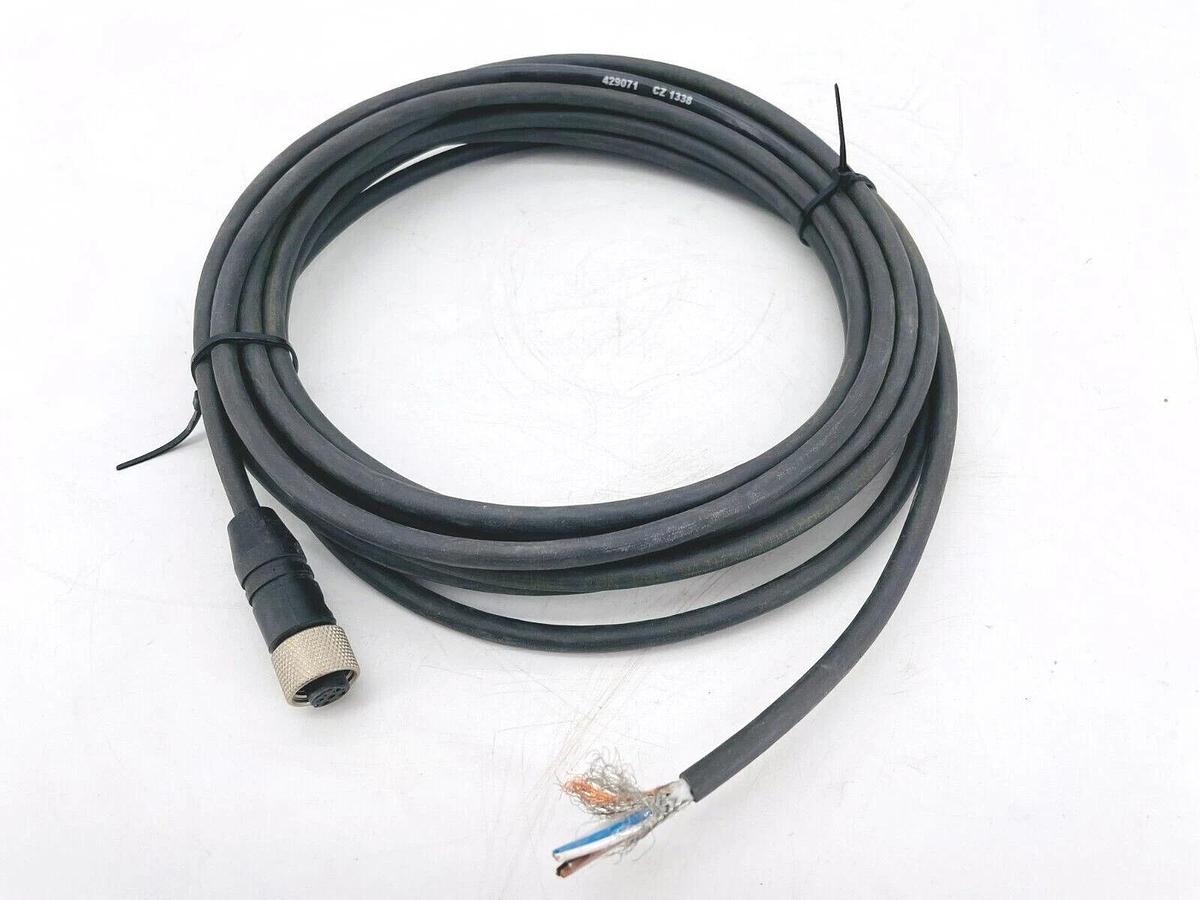 Used New Leuze Electronic CB-M12-5000S-5GF Connection Cable 429071 NO BAG
