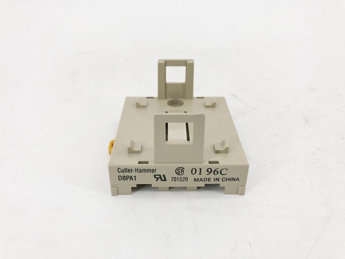 Lot of 2 New Cutler-Hammer D8PA1 Relay Socket DIN Rail Adapters