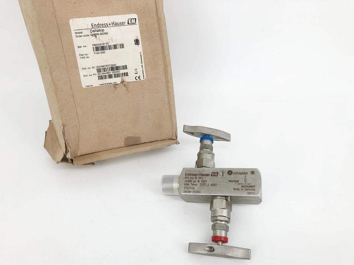 New Endress + Hauser DA63M-30C9/0 Deltatop Block & Bleed Valve 71041539