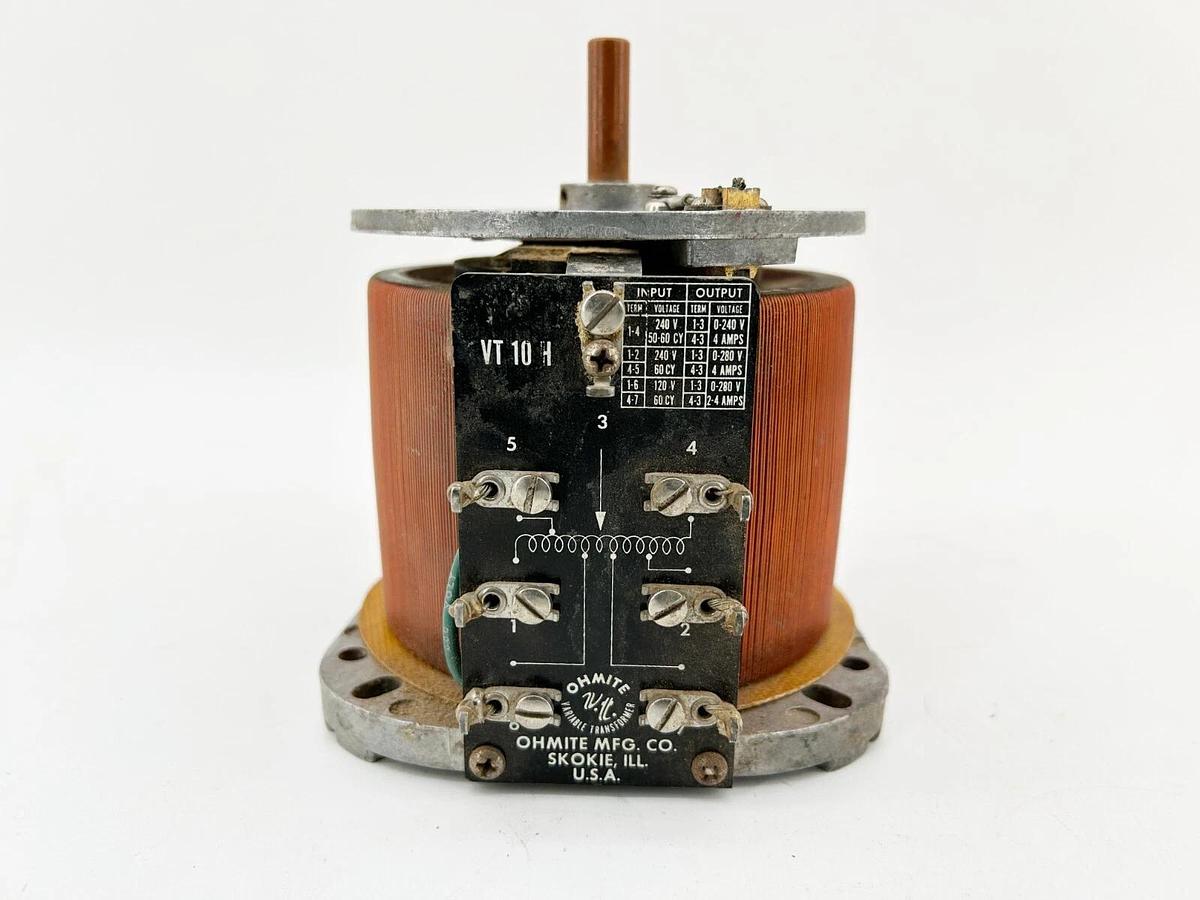 Used Ohmite VT10H Resistor/Transformer 120-280V 4A 50/60Hz