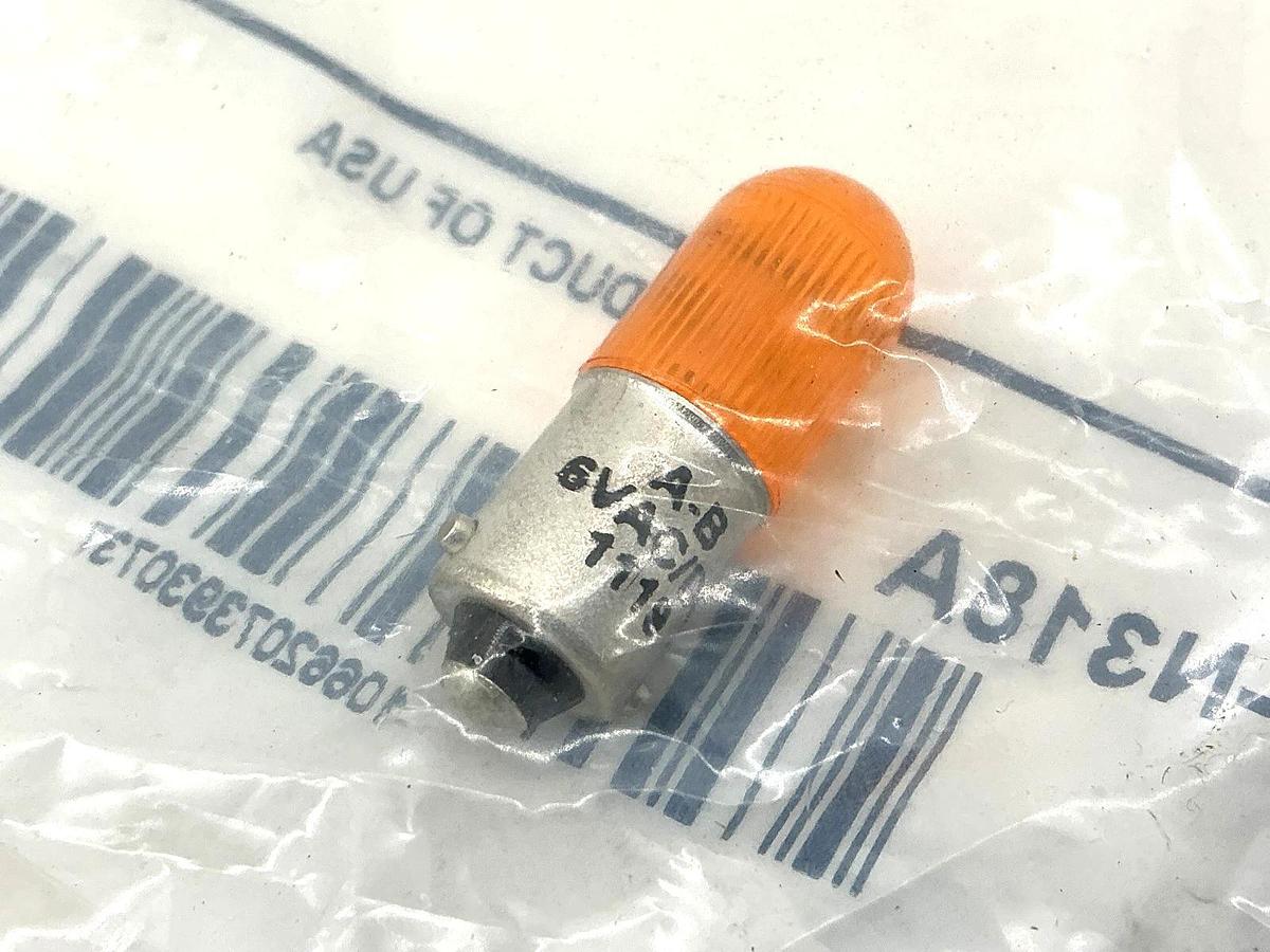 New Allen Bradley 800T-N318A Ser C Pilot Light Accessory LED Lamp Bulb 6V Amber