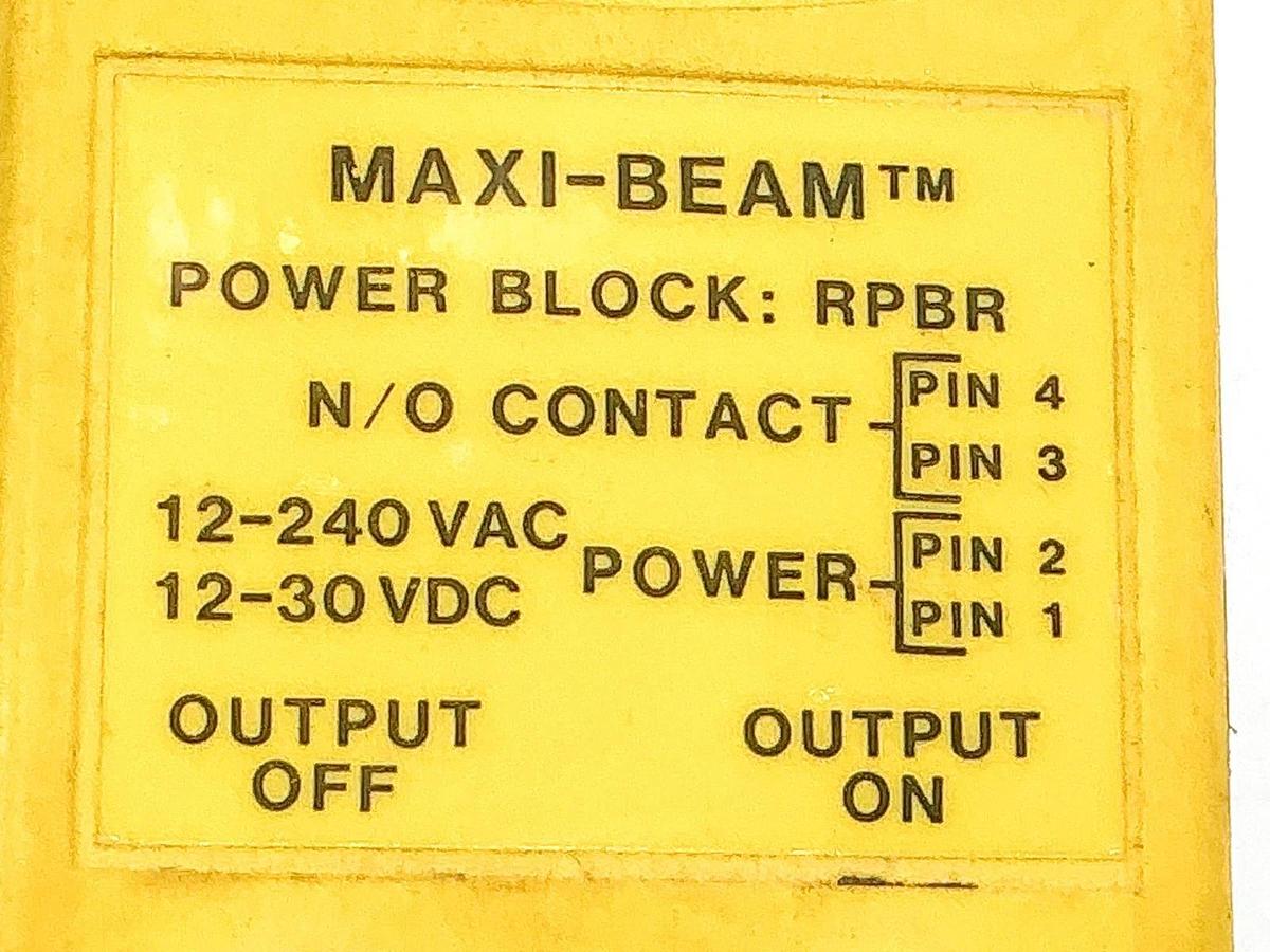 New Banner RPBR Maxi-Beam Power Block 4P 240VAC 12/30VDC 26132 - No Box