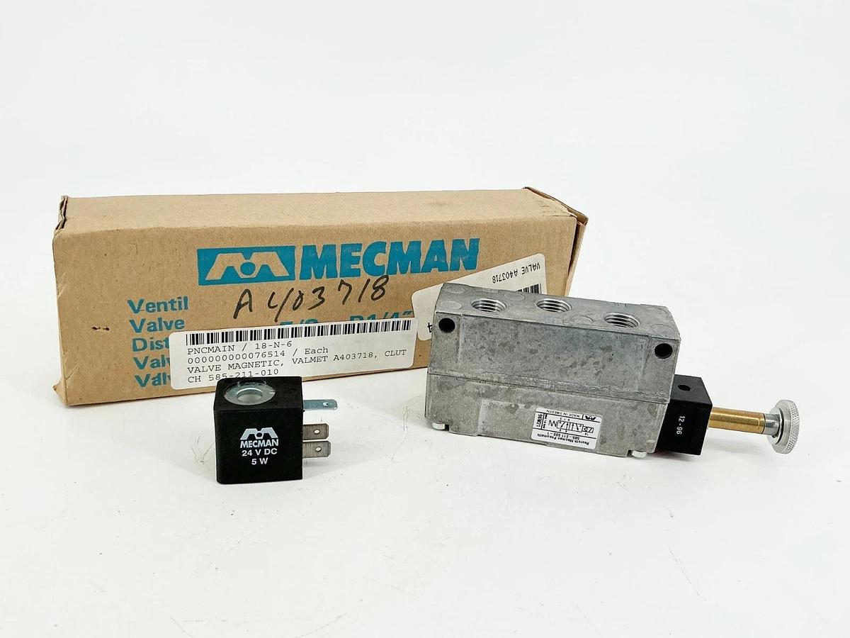 New Rexroth Mecman 585-211-000-1 Solenoid Valve 24V 5W