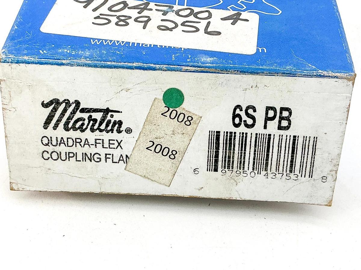 New Martin 6S PB Quadra-Flex Coupling Flange 1/2" Bore 6000RPM