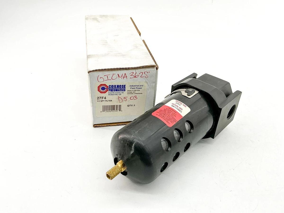 New Coilhose Pneumatics 27F4 Hydraulic Filter 1/2NPT 150PSI