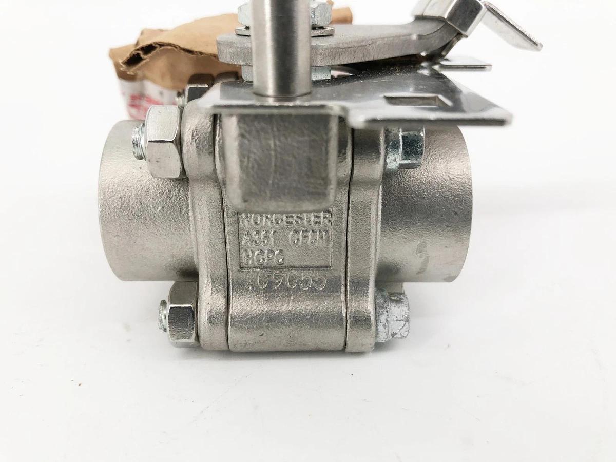 New Flowserve 3/8-596666TTSW-V77-R21 Stainless Steel Ball Valve 1000psi - No Box