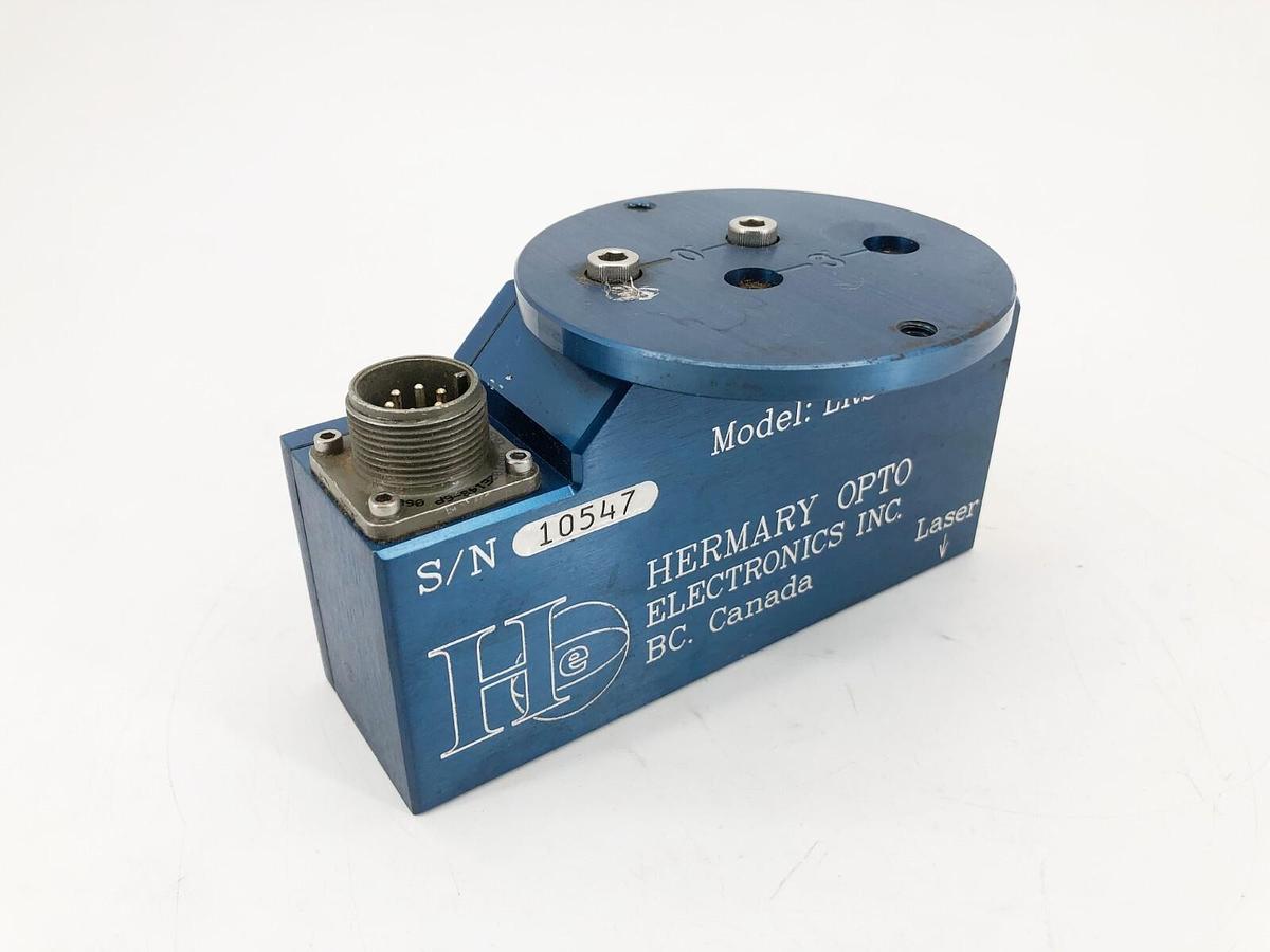 Used Hermary Opto LRS-50 Compact Single-Point Laser Range Sensor 130" Range 24VDC