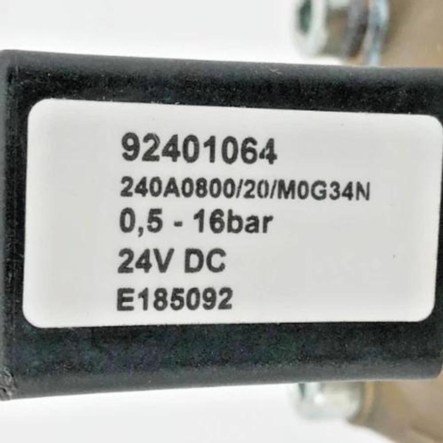 New 92401064 Solenoid Valve 0.5-16bar 24VDC E185092 240A0800/20/M0G34N - No Box