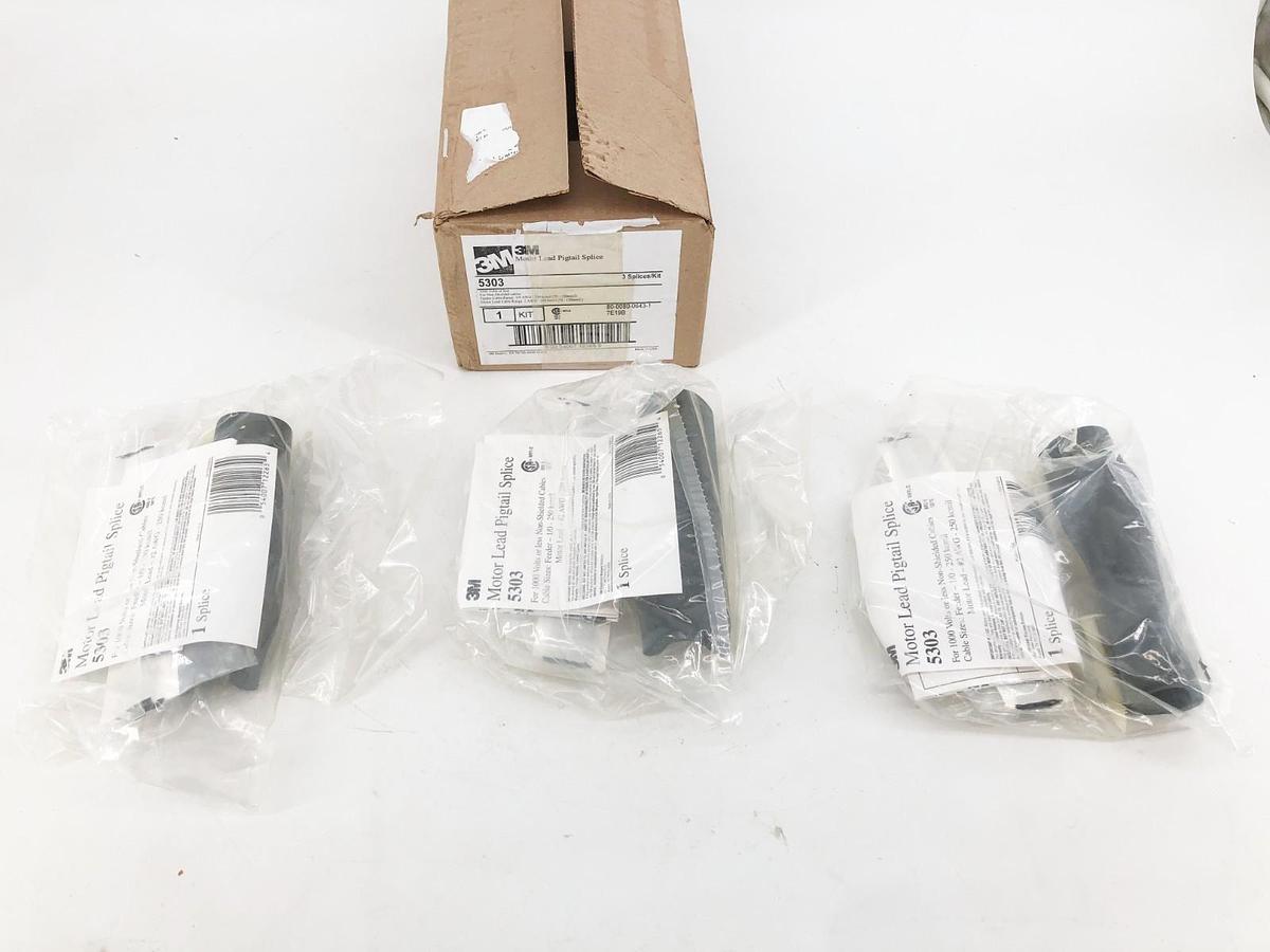 New 3M 5303 Motor Lead Pigtail Splice Kit 1000V or Less (3 Splices)